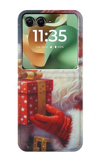 Étui Clapet Razr 70+ Protège Écran Housse Cuir Antichoc Noël