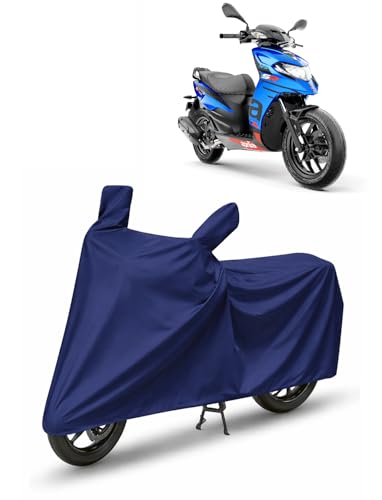 Image of Bike /SCOOTY Cover for Aprilia SR 125 with Side Mirror Pocket & Buckle Belt | HIGH Material Quality | Weather Resistant