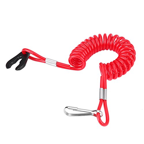 Interruptor de Parada de Emergencia de Encendido, Cordón de Interruptor, Clip de Cuerda de Cordón de Llave, Fuera de Borda para Barco Compatible con