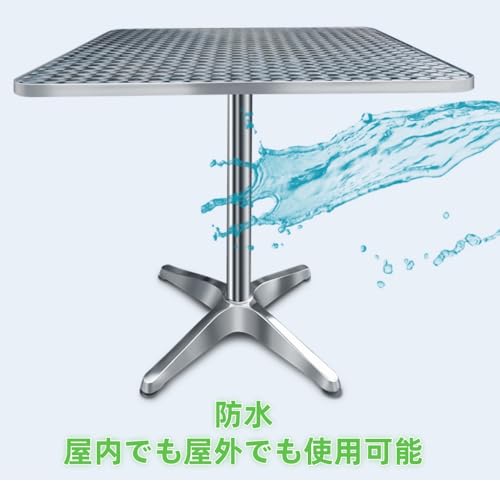 Sebaru シンプルデザイン小型丸テーブル リビングルームサイドテーブル カフェラウンジ兼用円形バーテーブル省スペースインテリア家具 (80*80*72cm,図のように) [4]