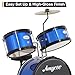 Drum Set for Beginners, 3-Piece Drums Set, Drum Sets with Bass Drum, 8