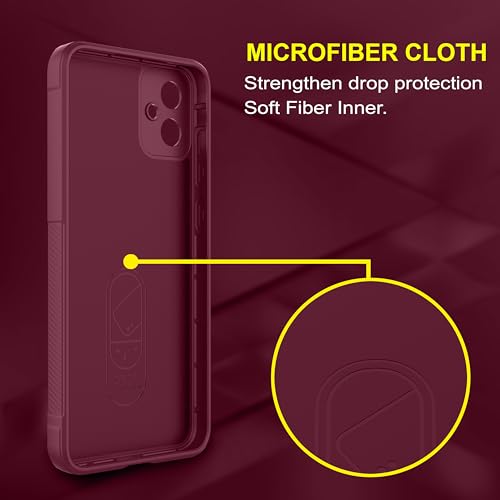 Image of Zapcase Back Case Cover for Samsung Galaxy F05 | Compatible for Samsung Galaxy F05 Back Cover | Liquid Silicon Magic Case with Camera Protection | Plum