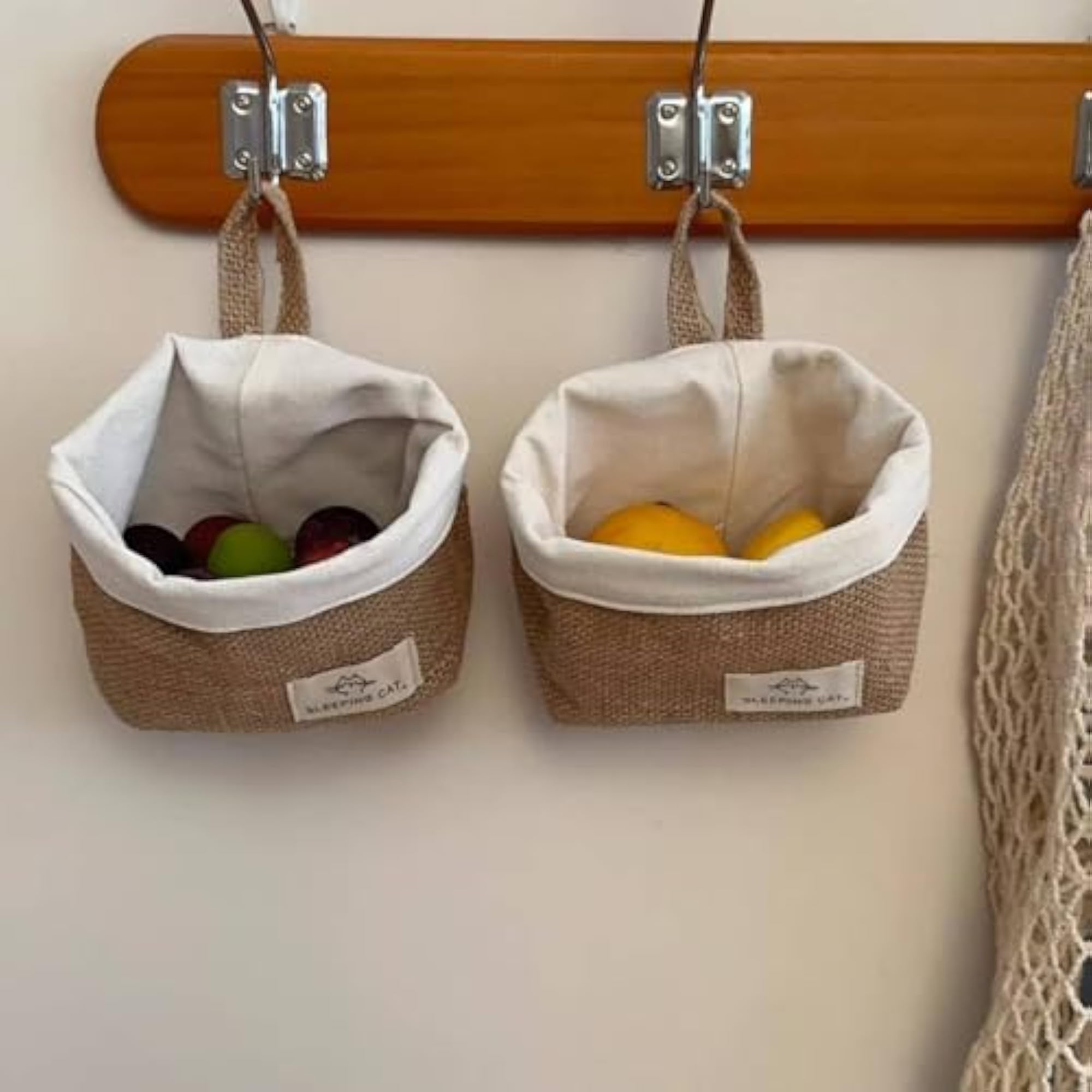 Multi-Purpose Wall Hanging Storage Basket, Textile Organizer