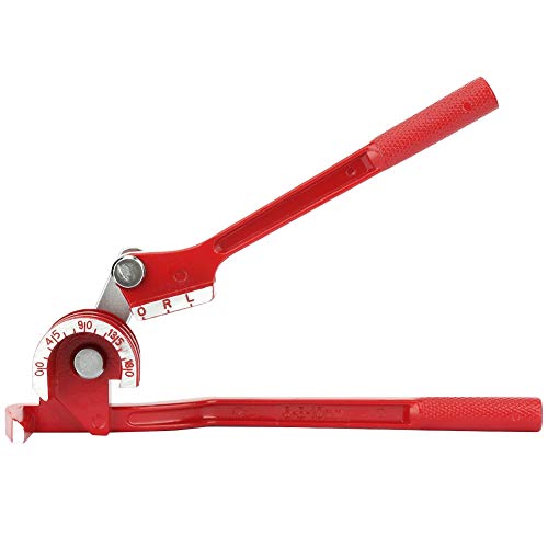 Dobladora manual, herramienta de doblado manual, dobladora de tubos, 6 mm/8 mm/10 mm, 180 grados con diseño ergonómico, escala clara para flexión precisa, ideal para tuberías de combustible y freno