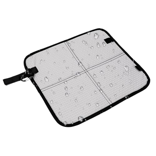 ETUCYNG Cojín de asiento para estadio, base impermeable para silla, con mosquetón, plegable, resistente al agua, para picnic, camping, senderismo, viajes, eventos deportivos, césped, parque