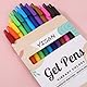 YISAN Gelschreiber,Einziehbarer Kugelschreiber bunt,Gelstifte 12 Farben, 0,7 mm Set zum Schreiben,Schnell trocknende,Malen,Bullet journal,71044