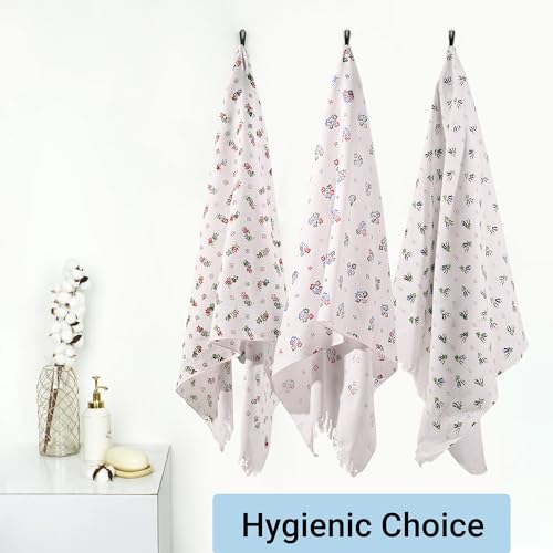 Image of Kuber Industries Pack of 2 Cotton Bath Towel for Women | Super Soft Swimming & Bathing Towel | 30x60 Inch | Travel Cotton Towel & Gamcha | Assorted