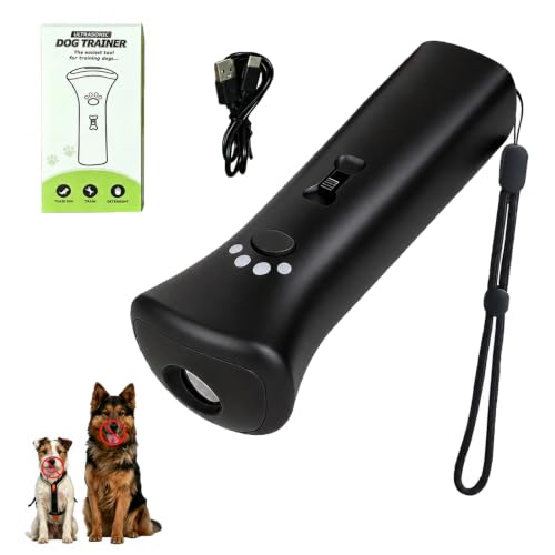 Pet Gentle Trainer Ultrasonic for Dogs Anti Barking Device for Dogs 32 Ft Range Barks No More Dog Training Device Safe & Rechargeable for Indoor &Outdoor (1PC)