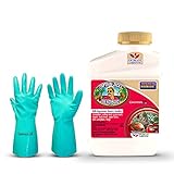 Centaurus AZ Organic Lawn Insect Killer Concentrate - 16oz Bonide Captain Jacks Dead Bug Brew Pest Control and Foliage Protector Target Only Harmful Insects Gloves for Hand Protection
