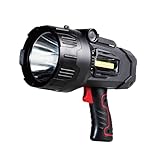 Durapower Rechargeable Spotlight, 1500 Lumens LED Spotlight Flashlight, Waterproof Handheld Spot Light for Indoor Outdoor Farm Camping Emergency