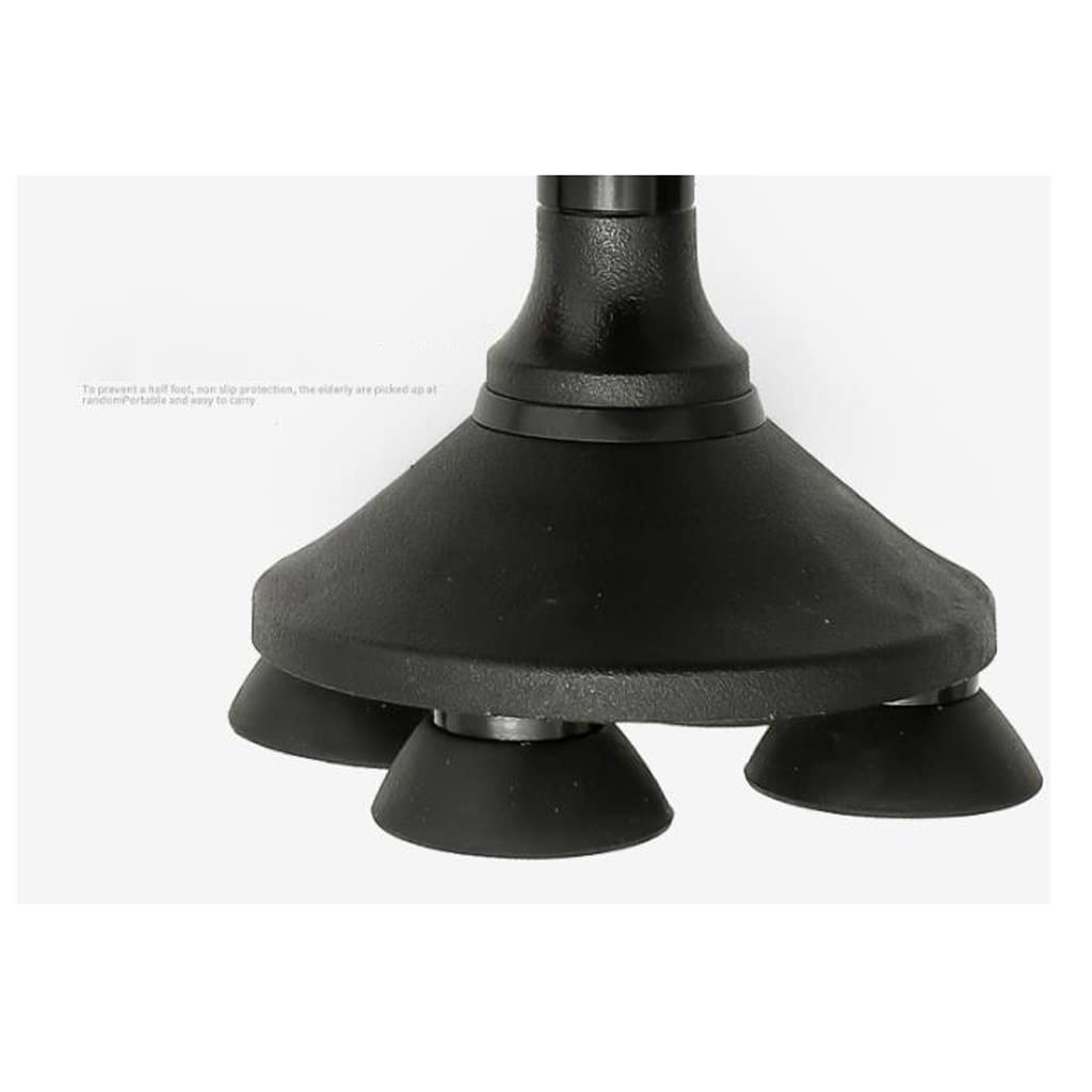 XMING Bastón Plegable portátil for Ancianos con aleación de Aluminio Ligero telescópico pequeño bastón de Cuatro Patas for Caminar