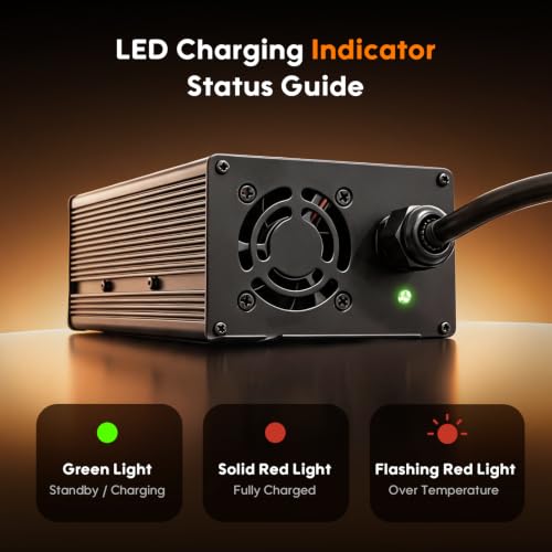 Image of 24V 20A Lithium Battery Charger for 29.2V LiFePO4 Batteries