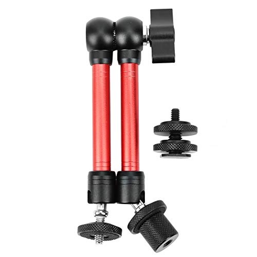 Soporte de brazo articulado con adaptador de tornillo de 1/4 para monitor LCD de cámara