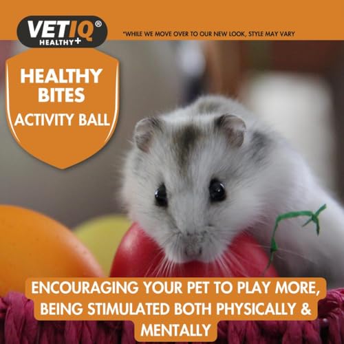 VETIQ Healthy Bites Activity treat Ball For Hours of Fun & Exercise For Small Animals, 7 cm Diameter (Pack of 1) - Image 5