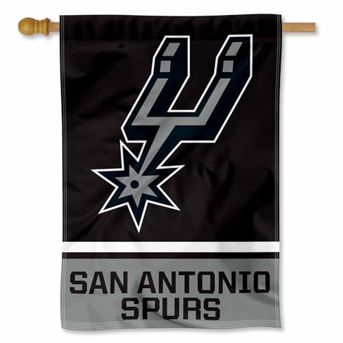 San Antonio Spurs Two Ply and Double Sided House Flag