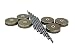 Amazing Set Of 6 Lids & 6 Straws For Regular Mouth Mason Jar Glasses: 6 Variations Of A 6-Pack Decorative Colored Polka-Dot Metal Lid With Straw Holes & Striped Plastic Straw Set (Silver)