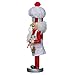 Kurt Adler Rosy Red Baking Nutcracker Chef 10 inch Wood Decorative Tabletop Figurine