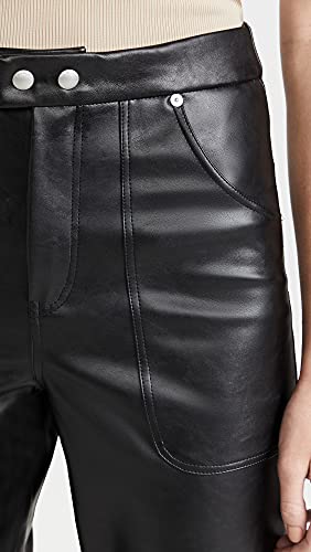 image for [BLANKNYC] womens Luxury Clothing Ribcage Straight Leg Vegan Leather P