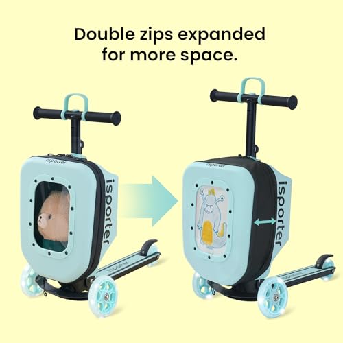 iSporter Luggage Scooter for Kids Ages 2-5 | Ride-On Suitcase Scooters for Boys Girls | Foldable & Height Adjustable, 110lbs Max4