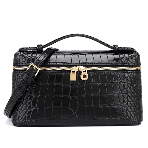 Rejolly Crocodile Leather Crossbody Bag for Women