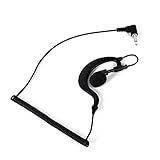 G Shape Soft Ear Hook Earpiece Headset 3.5mm Plug Ear Hook Listen Only Ham Radio Earpiece/Headset HYS TC-617 Receiver/Listen Only Earpiece for 2-Way Motorola Icom Radio Transceivers