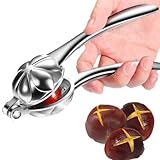 Galleta De Nueces, Inoxidable Ergonómico Y Compacto Corta Castañas Asador De Castañas Clip De Castaña Cortador De Castañas Quebra Nozes Pelador De Castañas Para Castañas Y Nueces