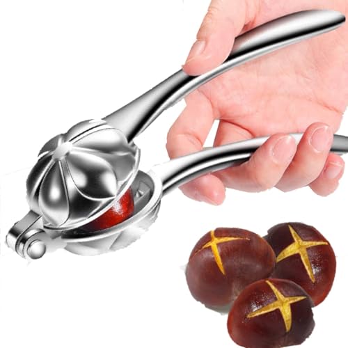 Schiaccianoci, Clip Per Castagne Tagliacastagne Schiaccianoci Clip Per Castagne Strumento Per Schiaccianoci Noci in Acciaio Inossidabile Apri Guscio di Castagna