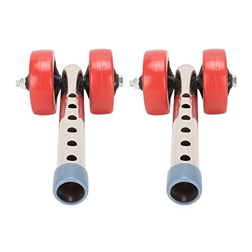 Walker Wheels, Stainless Steel 6 Levels Height Heavy Duty Universal Walker Wheels Replacement Kit for Outdoor