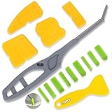 15 PCS Silicone Caulking Tool Kit, Tight Area Sealant Silicone Caulking Finishing Tools, Sealant Finishing Tools for Bathroom, Kitchen, Window, Floor, Sink Joint Caulk Removal