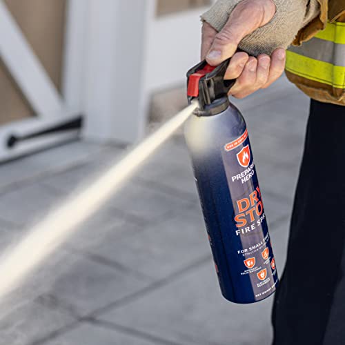 Dry Stop Fire Spray by Prepared Hero - 4 Pack - Portable Fire Extinguisher for Home, Car, Garage, Kitchen - Works on Electrical, Grease, Battery Fires & More - Compact, Easy to Use - Thumbnail 6