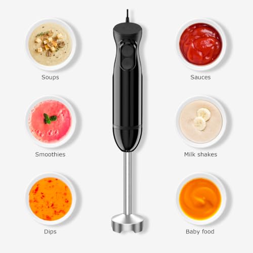 Bonsenkitchen Immersion Hand Blender, Smoothie, Puree, Baby Food - image 3