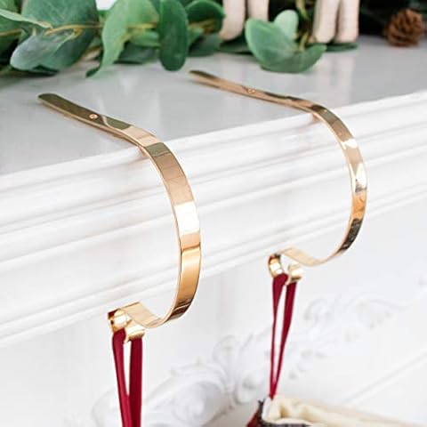 LUBOT Metal Christmas Stocking Holder Hooks Cover
