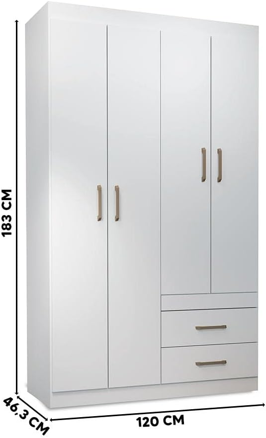 Wardrobe dimensions diagram