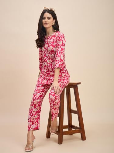 Image of RICHIK Women's Co-ord Set|Kurta Set for Women|Printed Kurta with Pant|Co-ord Set