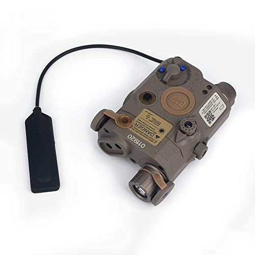 CASATX FMA AN/PEQ-15 Battery Box Red Sight White LED Flashlight and IR Night Vision Weapon Light for Airsoft 20mm Rail Hunting Rifle Airsoft PEQ