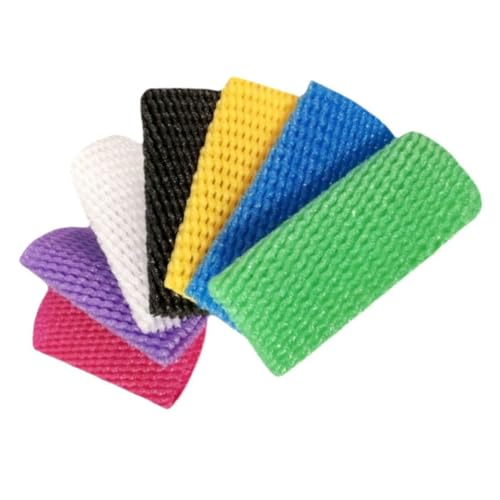 FUWQEPA Bolsa Protectora De Malla For Frutas, 70/140 Unidades, 14x7 Cm, Siete Colores, Resistente A Golpes, For Envasado De Verduras (Naranjas, Kiwis, Uvas). Bolsa Antiaplastamiento.(70pcs)