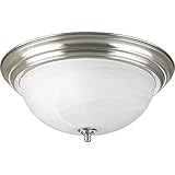 Progress Lighting P3926-09 3-Light Flushmount, Brushed Nickel