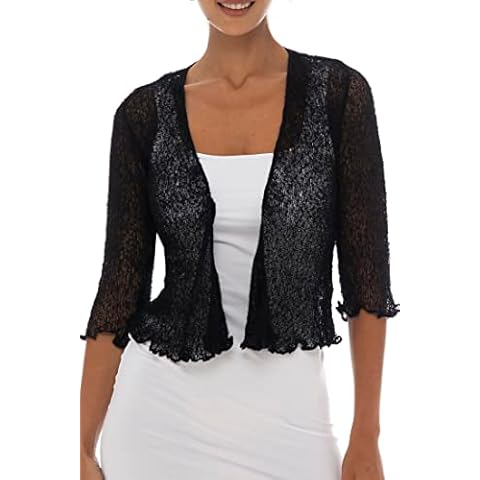 Back From Bali Women's Lightweight Knit Cardigan Shrug Cover