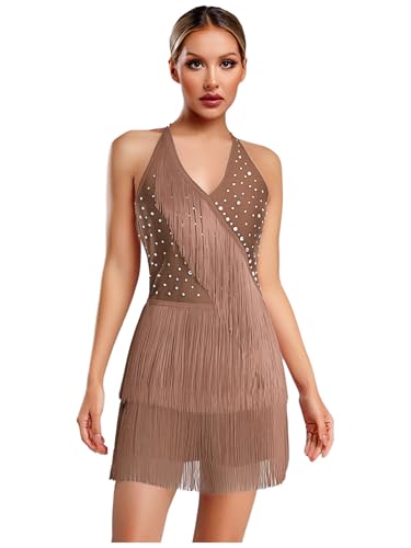 Robe de danse latine jazz rumba salsa valse tango dancewear pour femme
