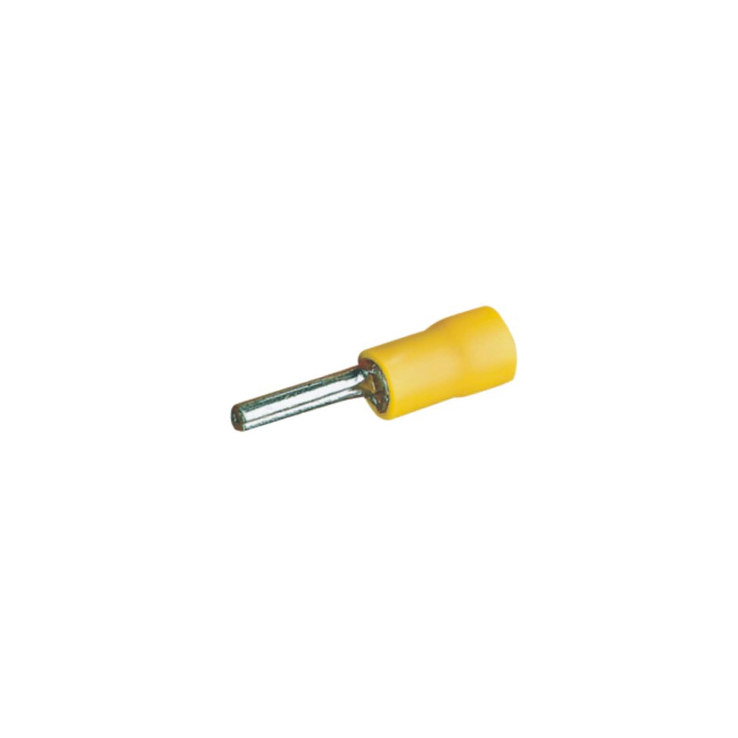 PTV5.5-13 yellow pre-insulated terminal, 15pcs/blister ideal for safe and fast electrical connections in electrical installations.