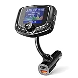 fm modulator ics MULTIFUNKTIONAL: Spielen Sie Ihre Lieblingslieder über Bluetooth / USB-Flash-Laufwerk / microSD-Karte / AUX auf Ihrem Autoradio ab, Sprachaufforderung für eingehende Anrufe, Schnellvorlauf und Schnellrücklauf. Sie können Musik aus 5 EQ-Styles (Normal, Klassisch, Pop, Rock und Jazz) und 4 Musikwiedergabemodi (Repeat All / One / Random / Folder) auf einem USB-Stick oder einer microSD-Karte anpassen.