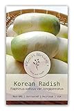 Gaea's Blessing Seeds - Daikon Radish Seeds - Summit F1 Hybrid - Korean Type Non-GMO Seeds with Easy to Follow Planting Instructions - 94% Germination Rate