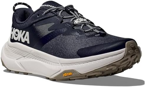 HOKA Transport Zapatillas para hombre, Varsity Navy, Blanco, 44.5...