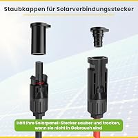 Offgridtec PV-Stecker Staubschutzkappen 5 Paar, Wetterfeste Schutzkappen für Solarmodule und Mikroinverter, UV-beständiges Gummi, Schutz vor Feuchtigkeit und Staub, Für Innen- und Außenbereich – Ansicht 5