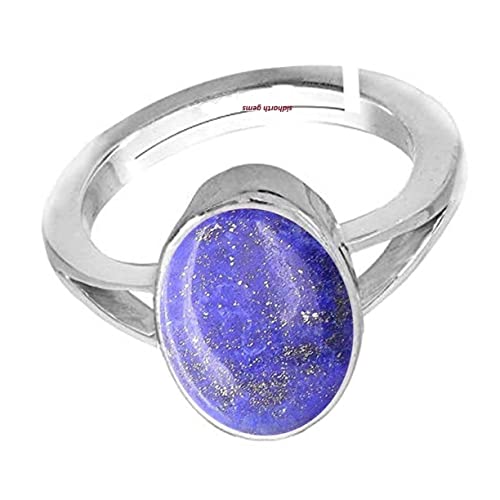 Bague ajustable lapis-lazuli naturel de qualité supérieure AAA+ - 4