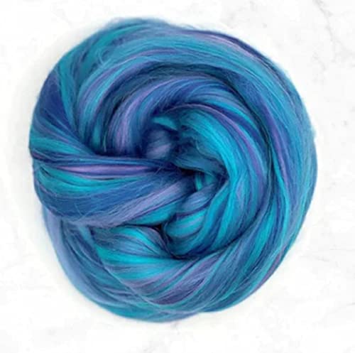 Revolution Fibers Bamboo Fiber Top Variety Pack | 5 Super Soft, Luxurious Blended Colors of 100% Viscose from Bamboo Unspun Fiber | Perfect for Hand Spinning, Needle Felting, Weaving and Crafting