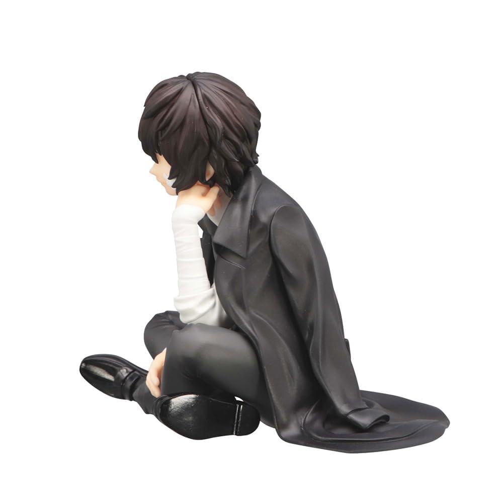 Dazai Osamu Anime Figure Dazai Osamu Figurine Sitting Pose Character Model Desktop Decoration
