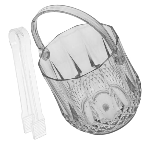 Cubeta para hielo de acrílico transparente LIFKOME, cubitera resistente premium