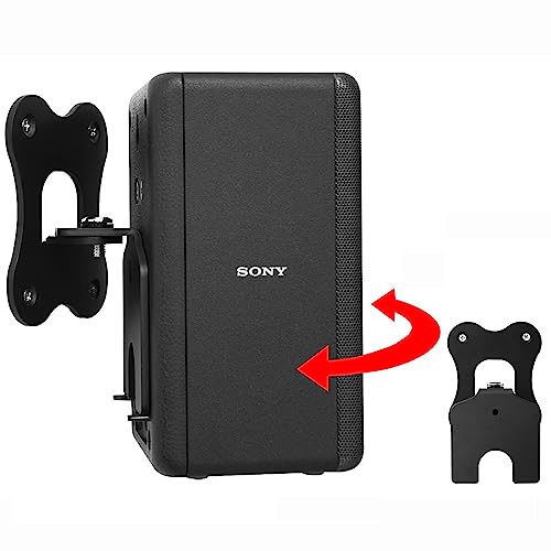Kompatibel mit Sony / SA-RS3S Lautsprecher Halter Wandhalterung Sony / SA-RS3S Lautsprecher Ständer Halterung Zubehör,Lautsprecher Zubehör Rack,halterung für Heim-Lautsprecher-Systeme(Schwarz) 1 PCS