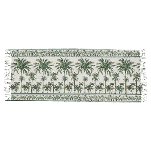 Palm Trees Leaves Bohemian Women's Fashion Scarves Long Pashmina Shawls Winter Fall Thick Warm Scarf 86.6 x 30.71 In